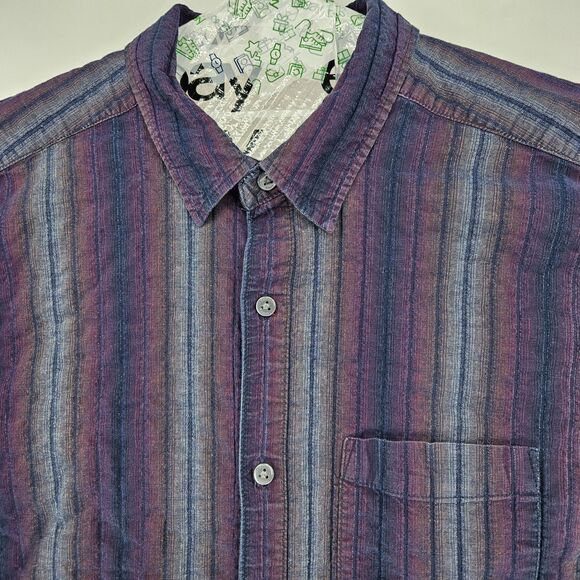 Territory Ahead Shirt Mens XL Long Sleeve Button Down Casual Striped Preppy - Picture 2 of 10